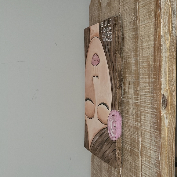 "Let It Be" Artist Signed Original Painting On Wood - Picture 6 of 10